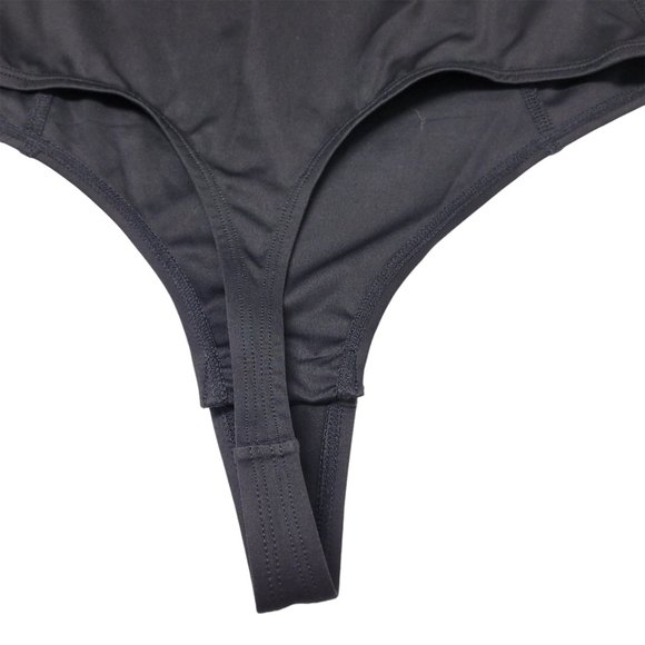 Long Sleeve Shapewear Bodysuit with Thong Back Medium - Picture 6 of 11